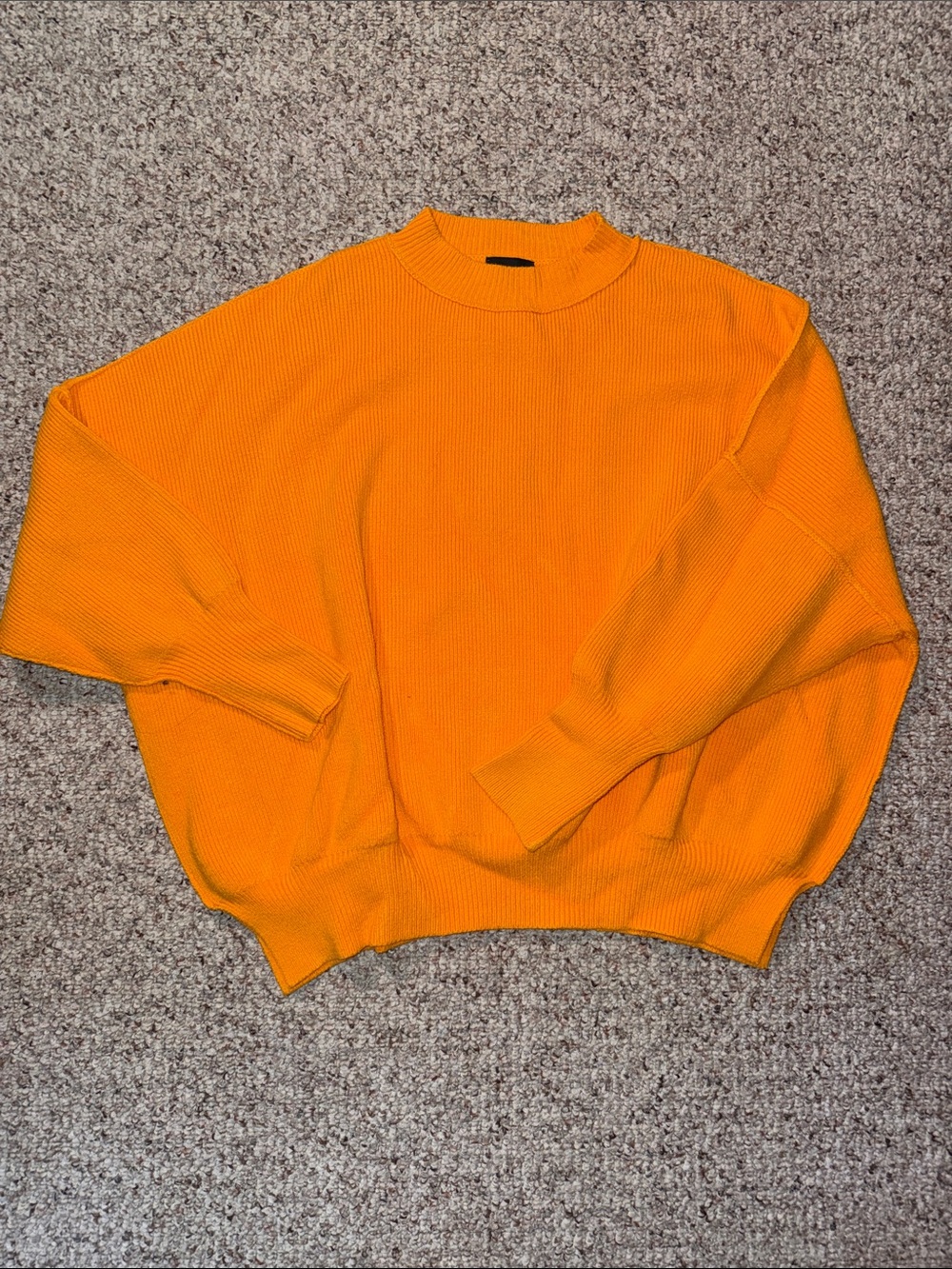 Oversized orange sweater